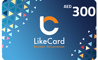 بطاقة هدايا لايك كارد 300 درهم اماراتي (حساب الاماراتي )