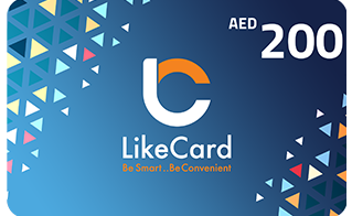 بطاقة هدايا لايك كارد 200 درهم اماراتي (حساب الاماراتي )