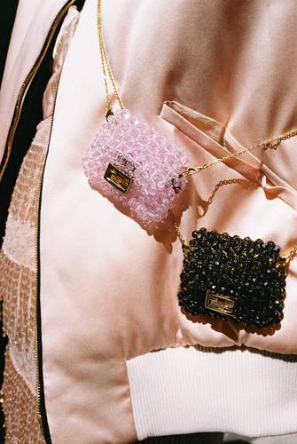 Beaded Mini Crossbody Bag