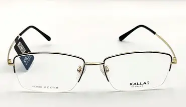 KALLA-KC9090 / نظارة-طبية-نصف اطار-معدنية-للرجال