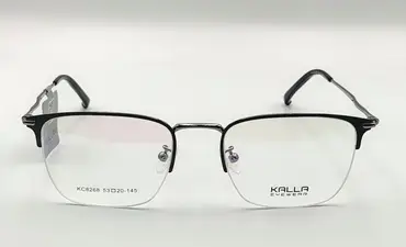 KALLA-KC8268 / نظارة-طبية-نصف اطار-معدنية-للجنسين
