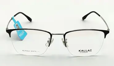 KALLA-KCF0023 / نظارة-طبية-نصف اطار-معدنية-للجنسين