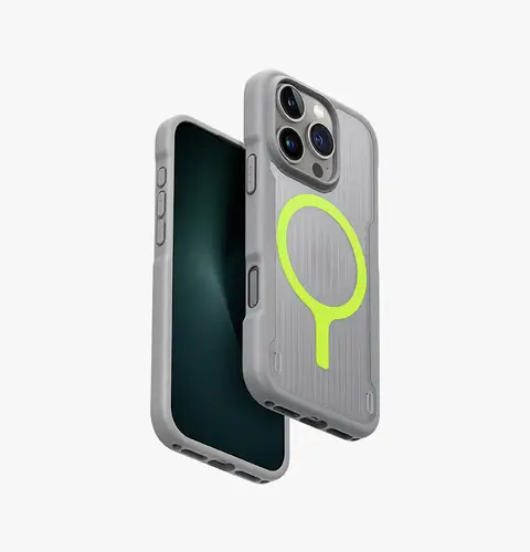 UNIQ IPHONE 16 SERIES COMBAT ACTIVE SHOCKSORB BUMPER CASE -GREY