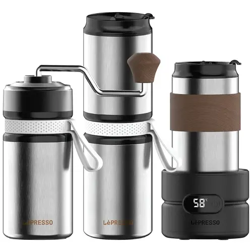 LEPRESSO GRINDGO TRIO 4-IN-1 OUTDOOR COFFEE SET