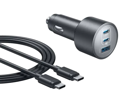 ANKER NANO CAR CHARGER 167.5W , 3 PORTS
