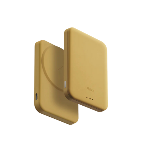 UNIQ LEXA 5000 PREMIUM LEATHER-WRAPED MAGNETIC WIRELESS POWER BANK