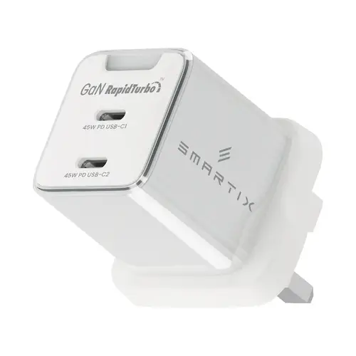 SMARTIX 45W DUAL-PORT GAN WALL ADAPTOR