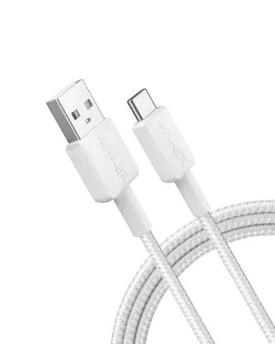 ANKER 322 USB-A TO USB-C CABLE-WHITE