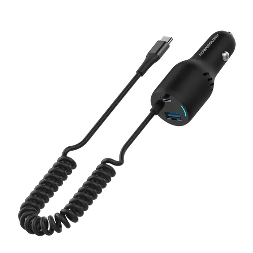 POWEROLOGY 100W TRIPLE OUTPUT CAR CHARGER