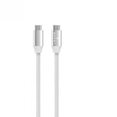 SMARTIX 100W USB-C T0 USB-C 2 METER FAST CHARGE CABLE -WHITE