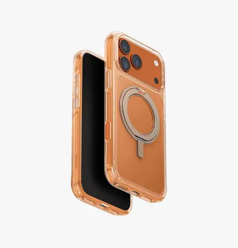 UNIQ SWIVIX CASE WITH ROTATING KICKSTAND FOR IPHONE 17 SERIES - TAUPE GOLD