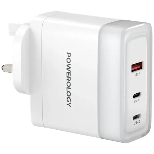 POWEROLOGY PD 100W LUNEX SERIES FAST CHARGING ADAPTER - WHITE