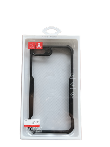 XUNDD IPHONE 7+/8+ CLEAR CASE WITH FRAME - BLACK