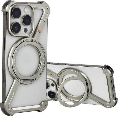 OATSBASF IPHONE 16 PRO/ 16 PRO MAX MINIMALIST Z-SHAPE BUMPER CASE -TITANIUM