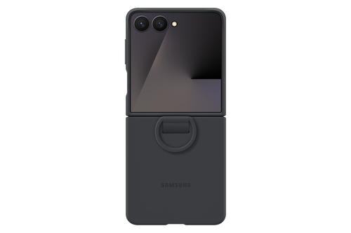 SAMSUNG GALAXY Z FLIP 7 RING SILICON CASE -BLACK