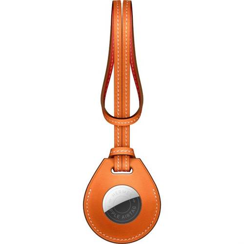 WIWU CALFSKIN BAG CHARM FOR AIRTAG - ORANGE