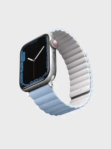 UNIQ REVIX 49/45/44/42MM REVERSIBLE MAGNETIC BAND - LIGHT BLUE