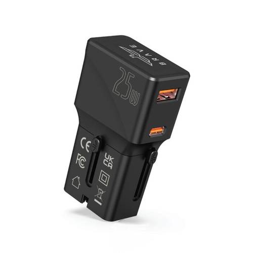BRAVE BTC-37 GAN 2 PORT 25W TRAVEL CHARGER