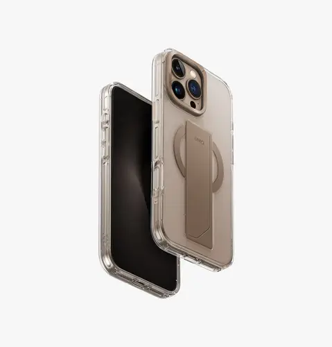 UNIQ IPHONE 16 SERIES HELDRO MAX FLEXGRIP WITH MAGNETIC CHARGING -TAUPE GOLD