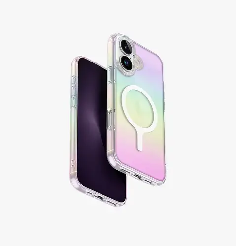 UNIQ IPHONE 16 SERIES IRIDESCIA HOLOGRAPHIC SHEEN CASE- HOLO QUARTZ