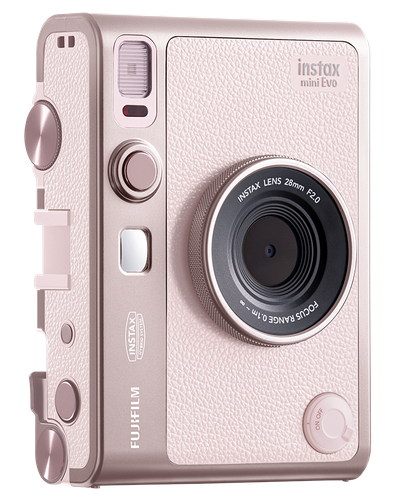 FUJIFILM INSTAX MINI EVO HYBRID INSTANT CAMERA-GENTLE ROSE