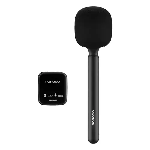 PORODO TWO -DEVICE CONNECT HANDHELD LAVALIER MICROPHONE