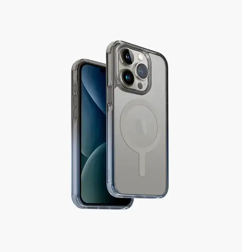 UNIQ IPHONE 15 SERIES COMBAT DUO SERIES RUGGED PROTECTIVE CASE -BLUE/GRAY
