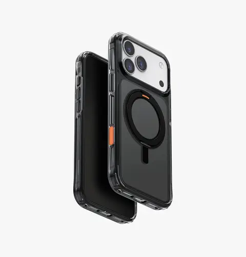 UNIQ SWIVIX CASE WITH ROTATING KICKSTAND FOR IPHONE 17 SERIES - CARBON BLACK