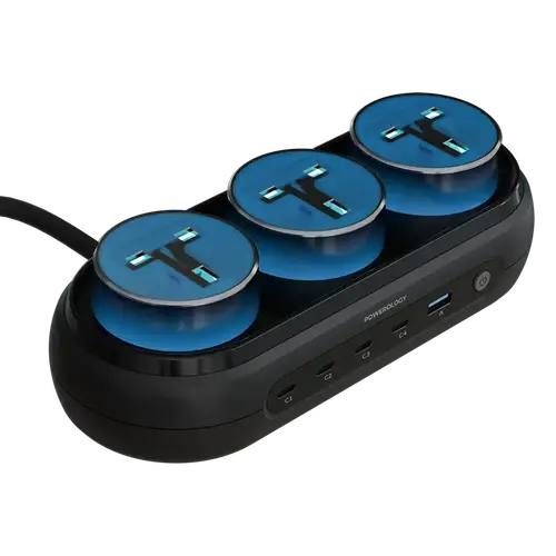 POWEROLOGY PD 140W RGB HOLIX GAN MULTI PORT POWER STATION