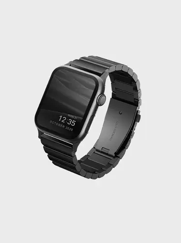 UNIQ STROVA 45/44/42MM ADJUSTABLE STEEL BAND - BLACK