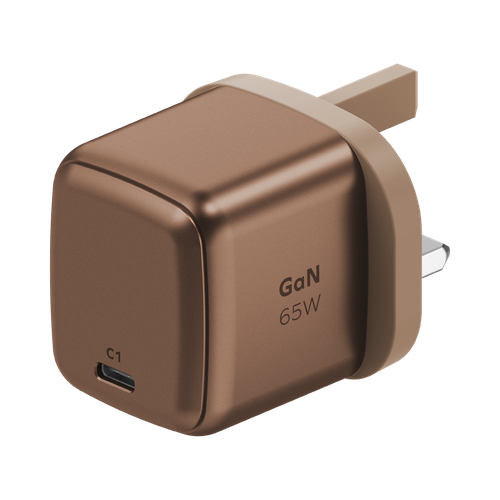 MOMAX 65W 1-WORLD 1-PORT GAN CHARGER - GOLD