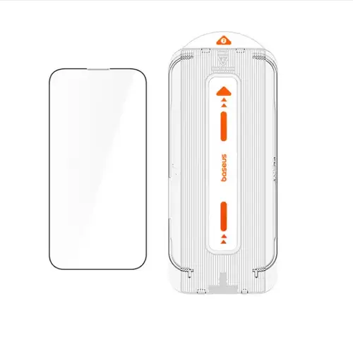BASEUS IPHONE 15 SERIES CLEAR EASY STICK-ON GLASS SCREEN PROTECTOR