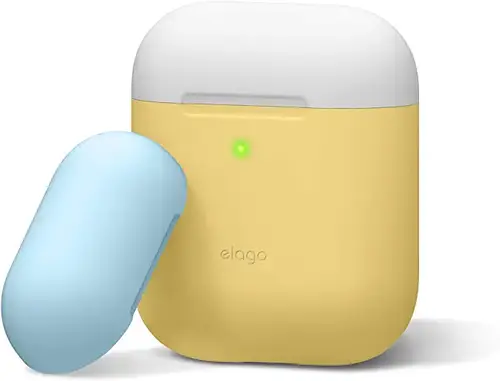 ELAGO AIRPODS DUO CASE YELLOW-BLUE/WHITE