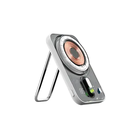 MOMAX 1-POWER FLOW 5,000 MAH MAGNETIC BATTERY PACK -TRANSPARENT