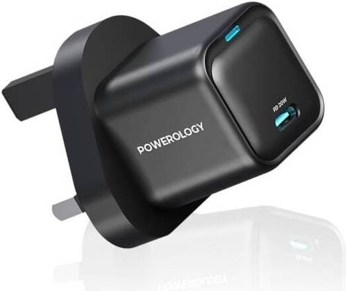 POWEROLOGY 20W ULTRA COMPACT GAN CHARGER -BLACK