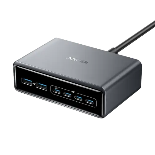 ANKER 200W, 6-PORTS PRIME GAN MULTI-PORT DEKSTOP CHARGING STATION
