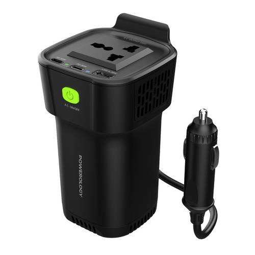 POWEROLOGY 150W CUP HOLDER POWER INVERTER