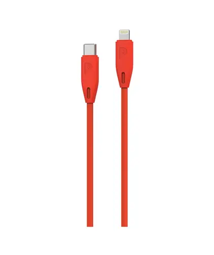 POWEROLOGY USB-C TO LIGHTNING BRAIDED CABLE 1.2 METER RED
