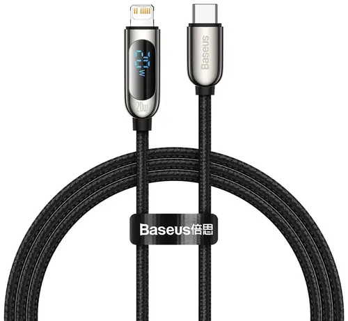 BASEUS 20W PD USB-C TO LIGHTNING DSIPLAY CHARGING CABLE 1 METER 
