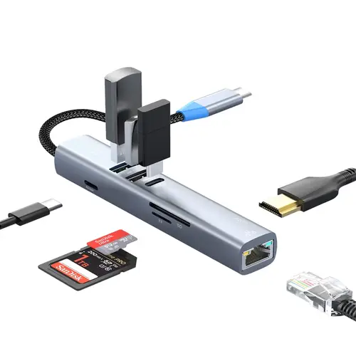 BRAVE 8 IN 1 USB-C MULTIPORTS HUB
