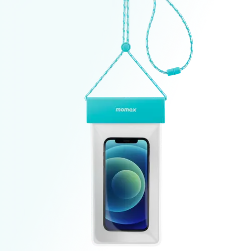 MOMAX WATERPROOF POUCH UNIVERSAL WITH NECK STRAP 