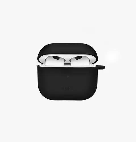 UNIQ AIROPDS 4TH GENERATION NEXO SILICONE CASE WITH AIRPODS HOOKS -BLACK
