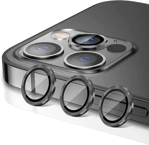 GREEN LION IPHONE13/13 PRO IRON CAMERA LENS PROTECTOR - BLACK