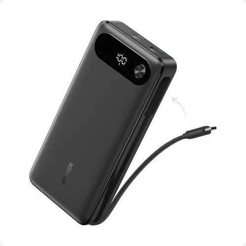ANKER 87W, 20,000 MAH WITH BUILT-IN USB-C CABLE POWER BANK
