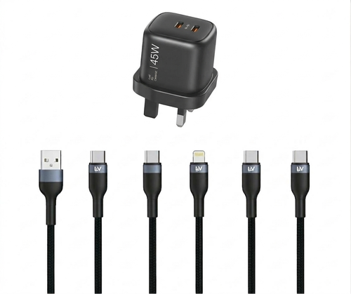 LAV TECH 45W ADAPTER WITH 3 CABLES COMBO