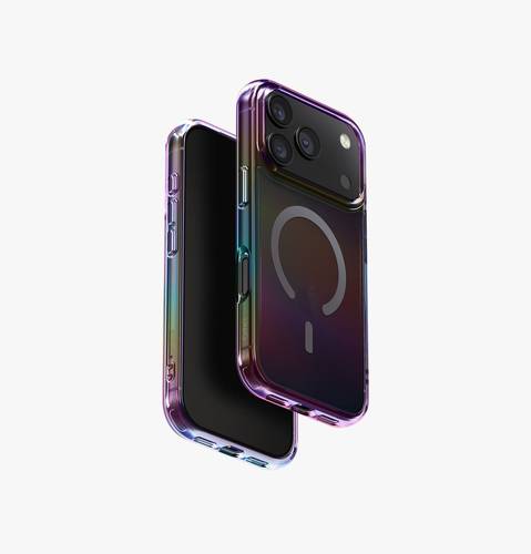 UNIQ IRIDESCIA SLIM HYBRID CASE FOR IPHONE 17 SERIES - MIDNIGHT QUARTZ