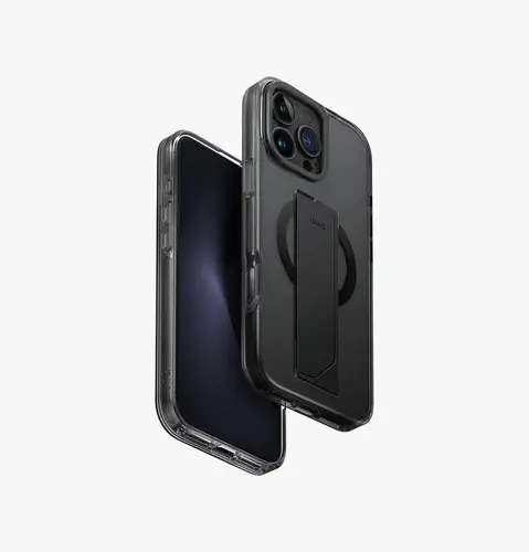 UNIQ IPHONE 16 SERIES HELDRO MAX FLEXGRIP WITH MAGNETIC CHARGING -SMOKEY