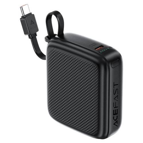 ACE FAST 10,000MAH FAST POWER BANK BUILT IN USB-C CABLE