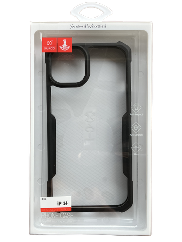 XUNDD IPHONE 14 CLEAR CASE - BLACK