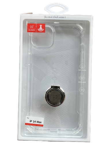 XUNDD IPHONE 14+ CLEAR CASE WITH RING - CLEAR